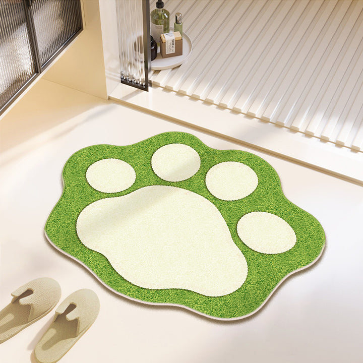 Fun Paw Print Bath Mat