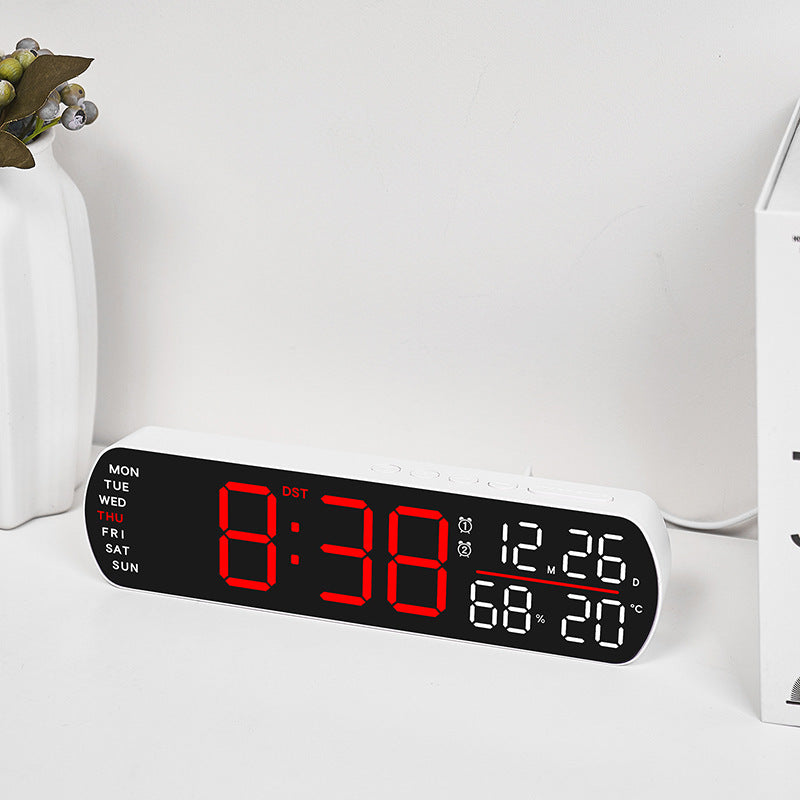 Digital Wall Clock with Multifunctional Display