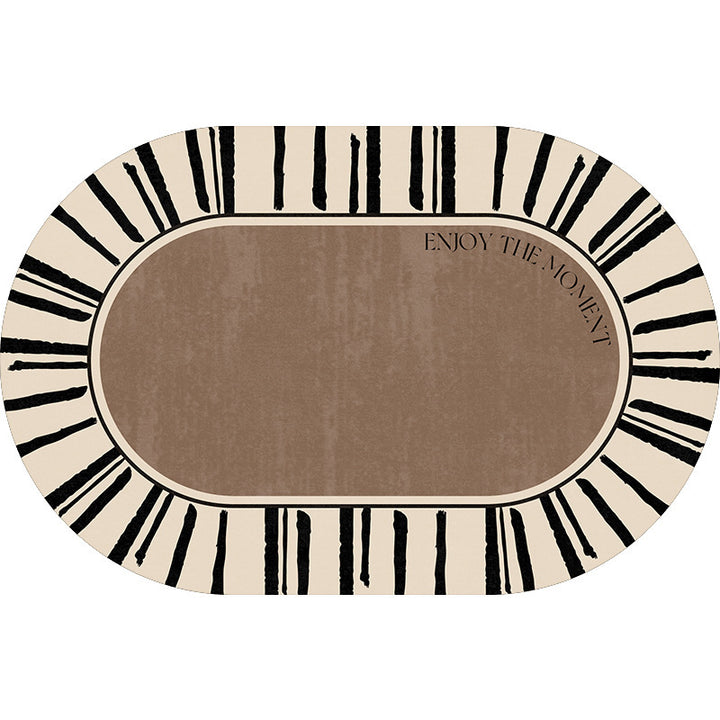 Elegant Oval Floor Mat