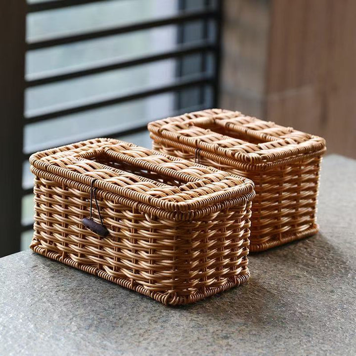 Handcrafted Wicker Storage Box