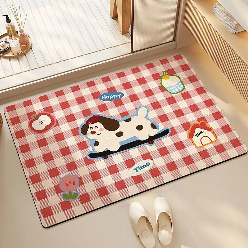 Welcome Home Cartoon Area Rug