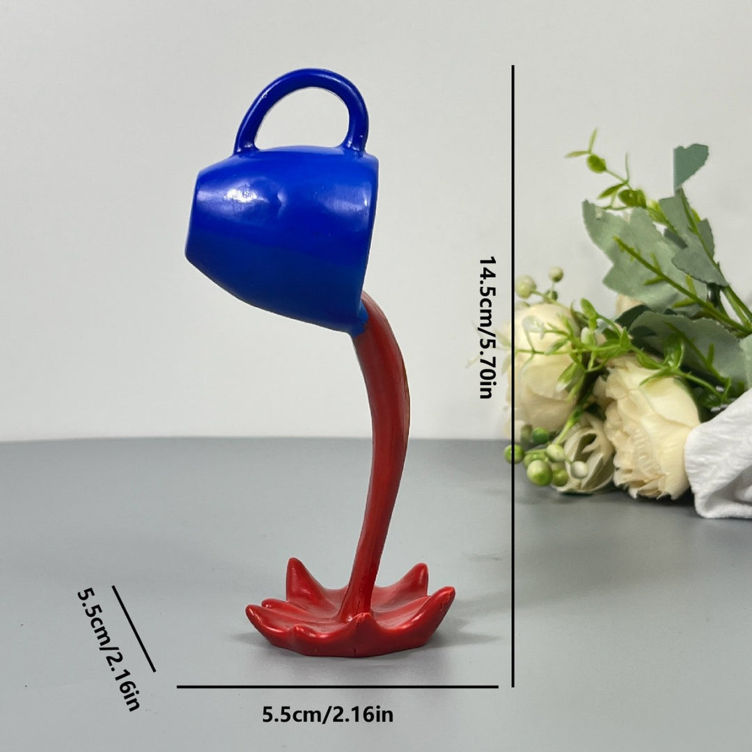 Cup Overflowing Creative Figurine