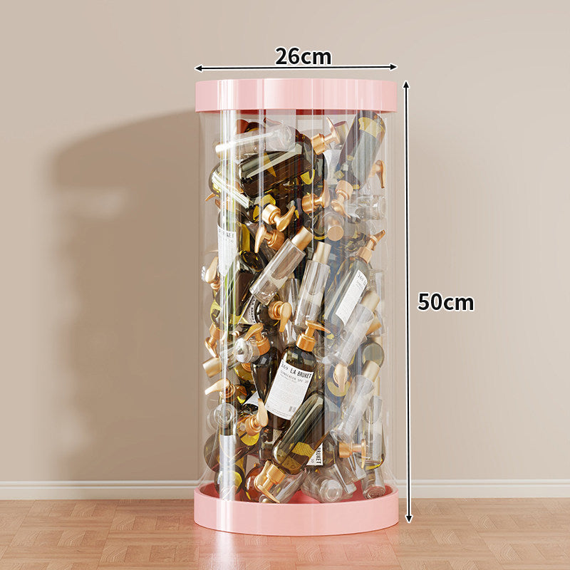Tall Clear Acrylic Vertical Display Cylinder for Mini Perfume & Sample Bottle Collection