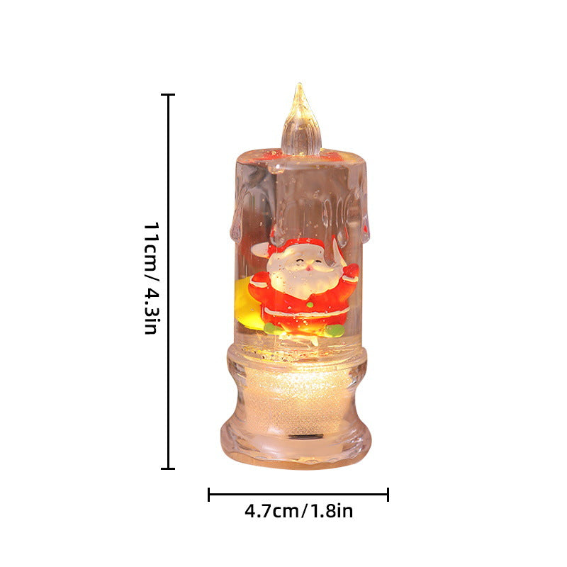 LED Christmas lantern with Santa figure
