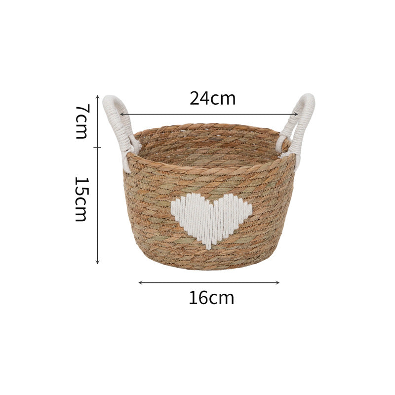 Braided storage basket