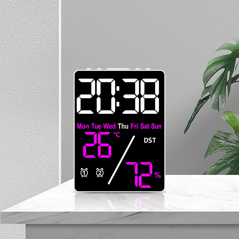 Digital Multifunction Alarm Clock with Hygrometer and Temperature Display
