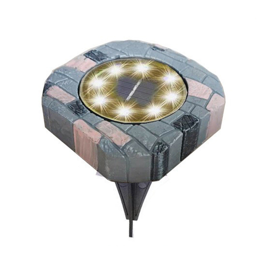 Solar-powered decorative lantern post
