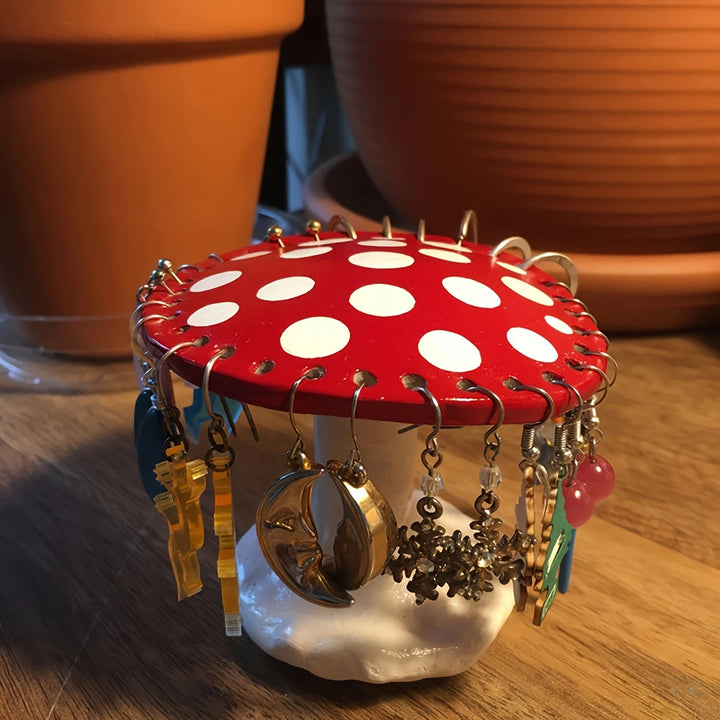Whimsical Mushroom-Shaped Decorative Figurine