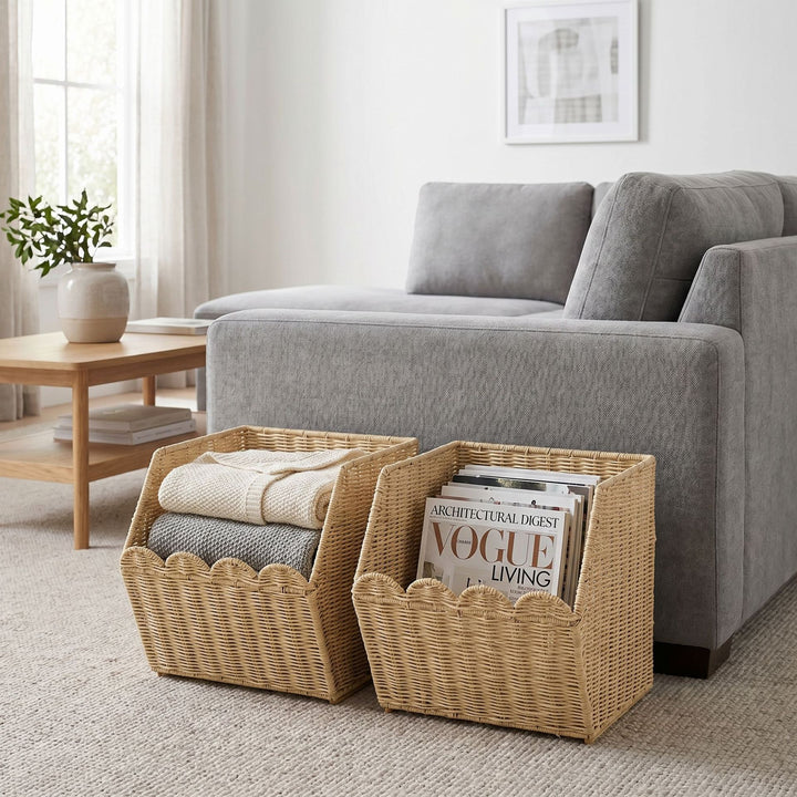 Decorative storage baskets