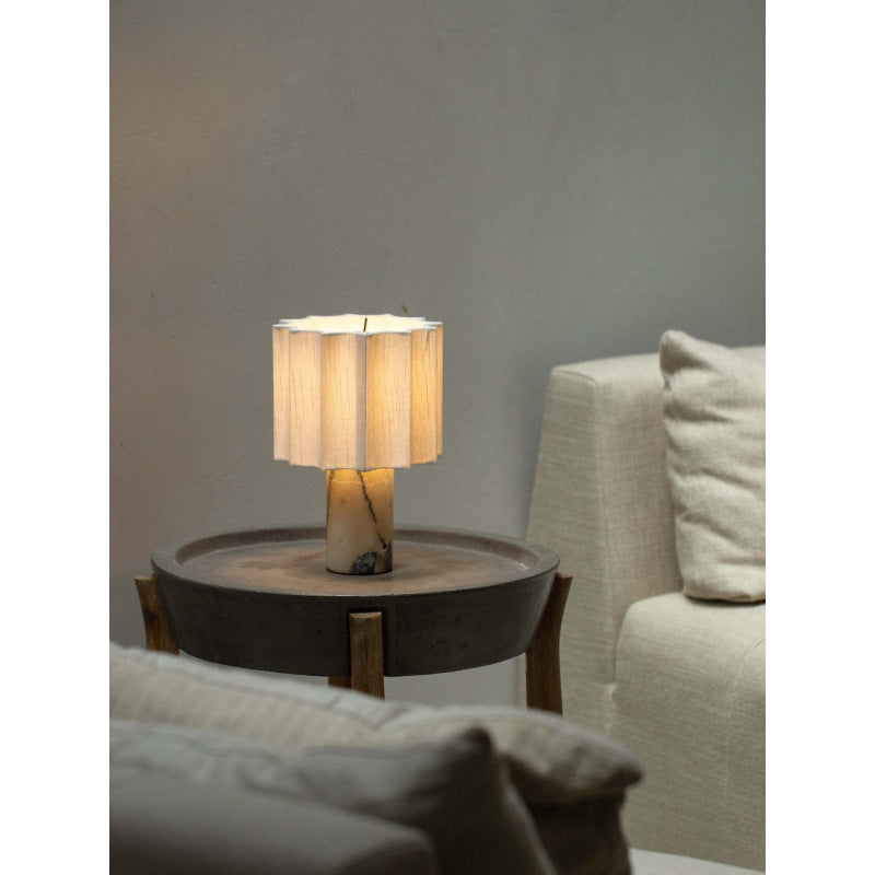 Decorative marble table lamp
