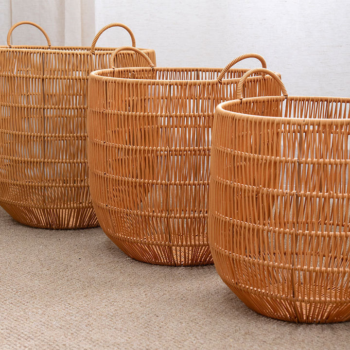 Handwoven storage basket