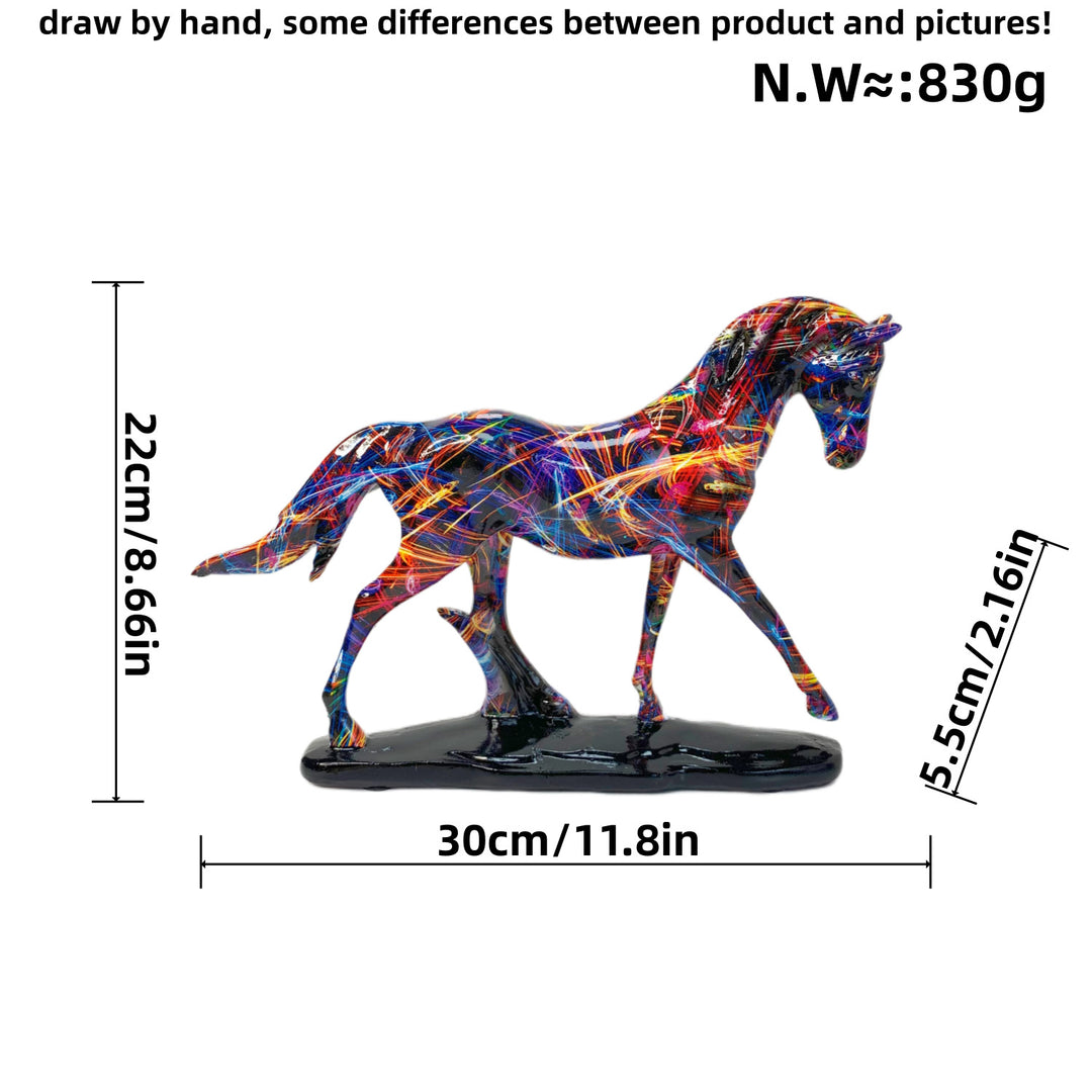 Artistic Running Horse Sculpture