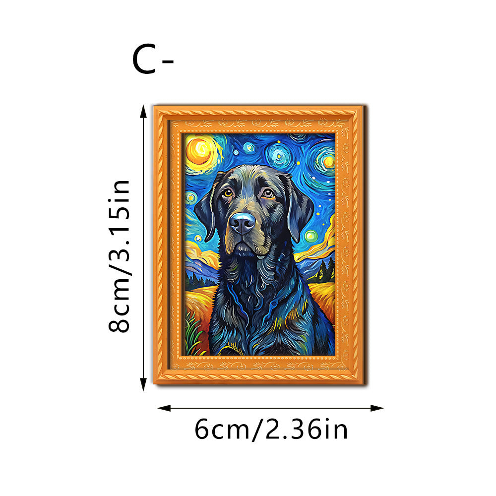 Decorative cat art with futuristic design