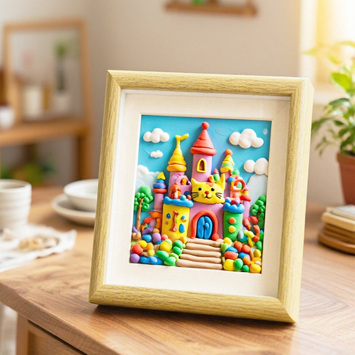 Whimsical Clay Art Frame