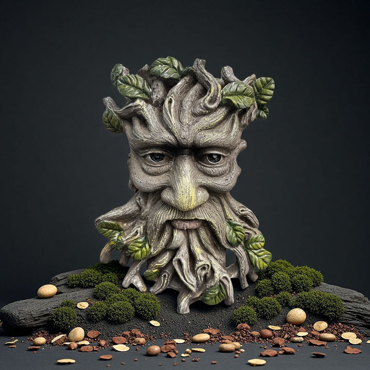 Whimsical Tree Face Wall Sculpture