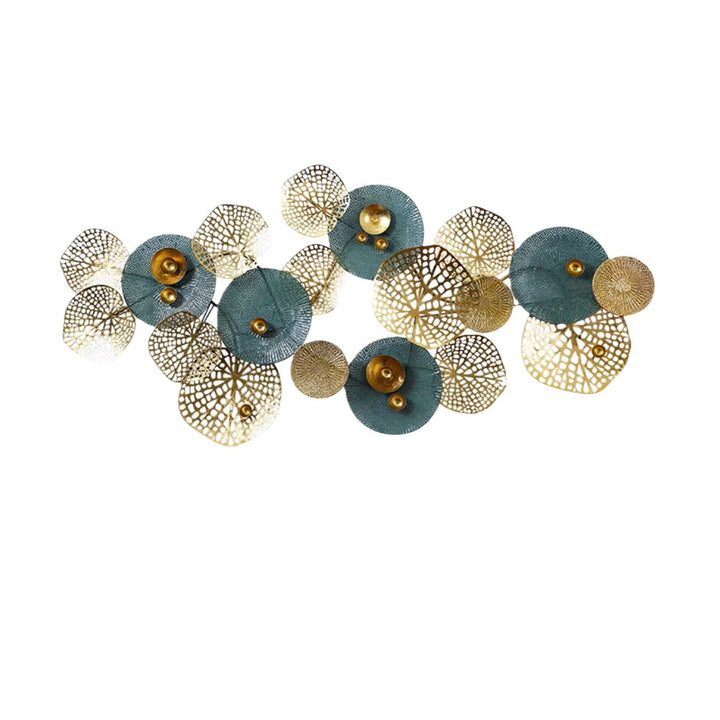 Abstract Floral Metal Wall Sculpture