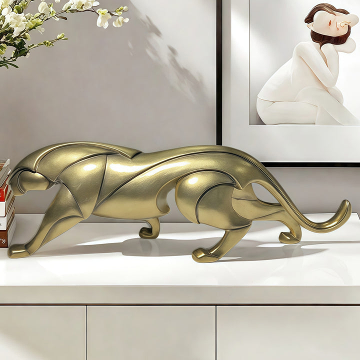 Artistic Panther Sculpture