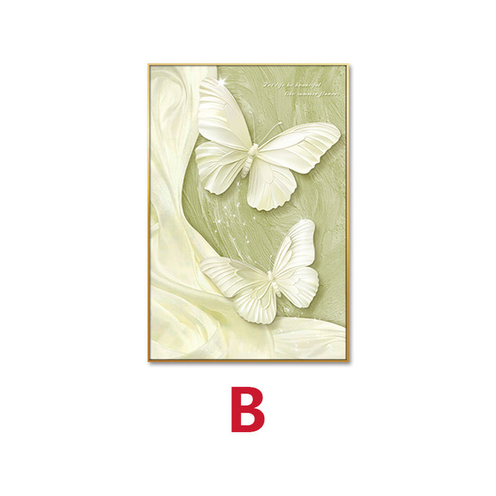 Elegant Butterfly and Floral Wall Art