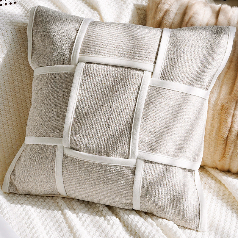 Decorative Throw Pillow with Textured Finish for Living Room