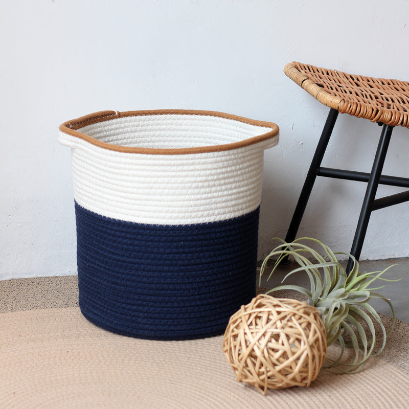 Handcrafted storage basket in modern design