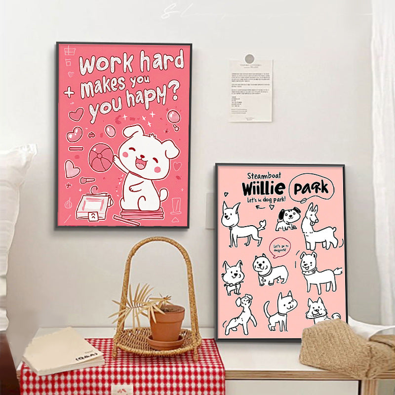 Dog-Themed Framed Wall Art