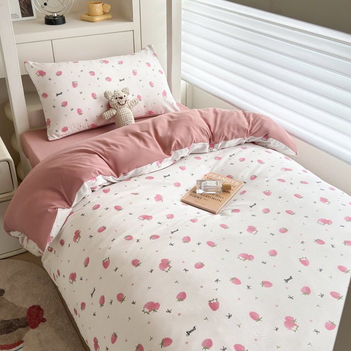 Polka Dot Patterned Duvet Cover Set