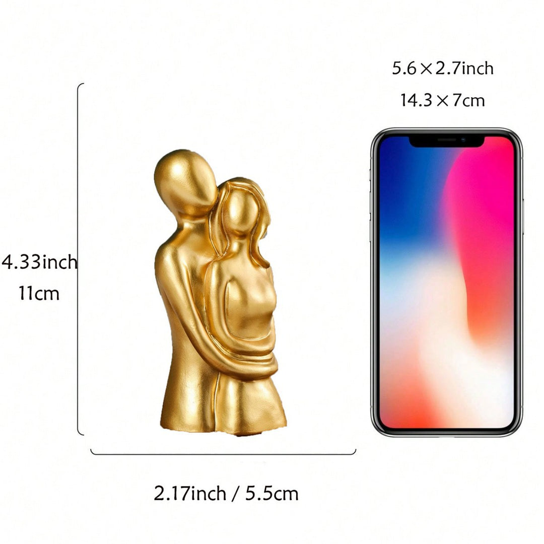 Romantic Couple Embrace Sculpture