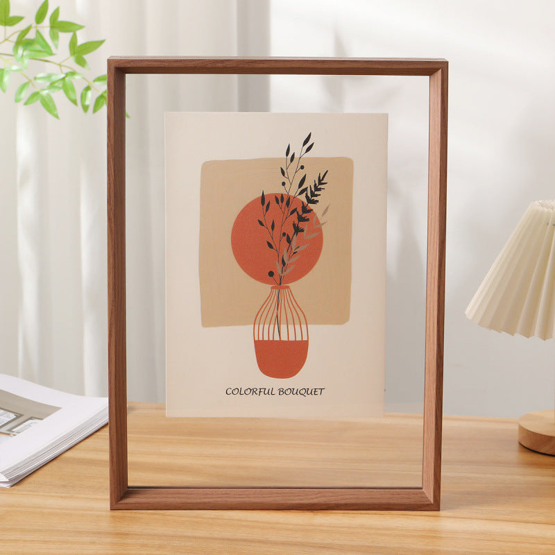 Framed Abstract Plant Art