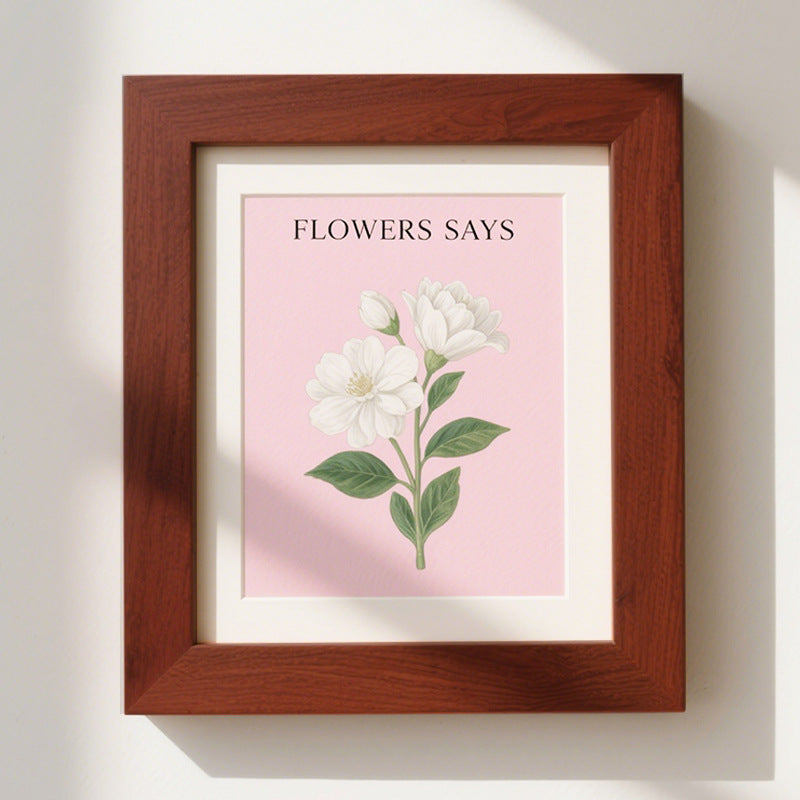 Floral Themed Wall Art Frame