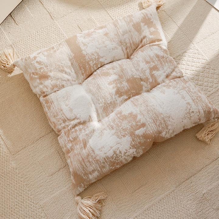 Floral-Patterned Decorative Floor Cushion