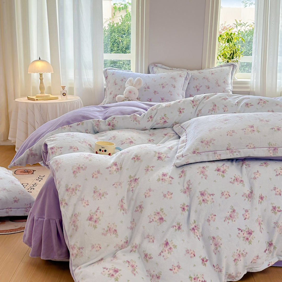 Floral Print Comforter Set