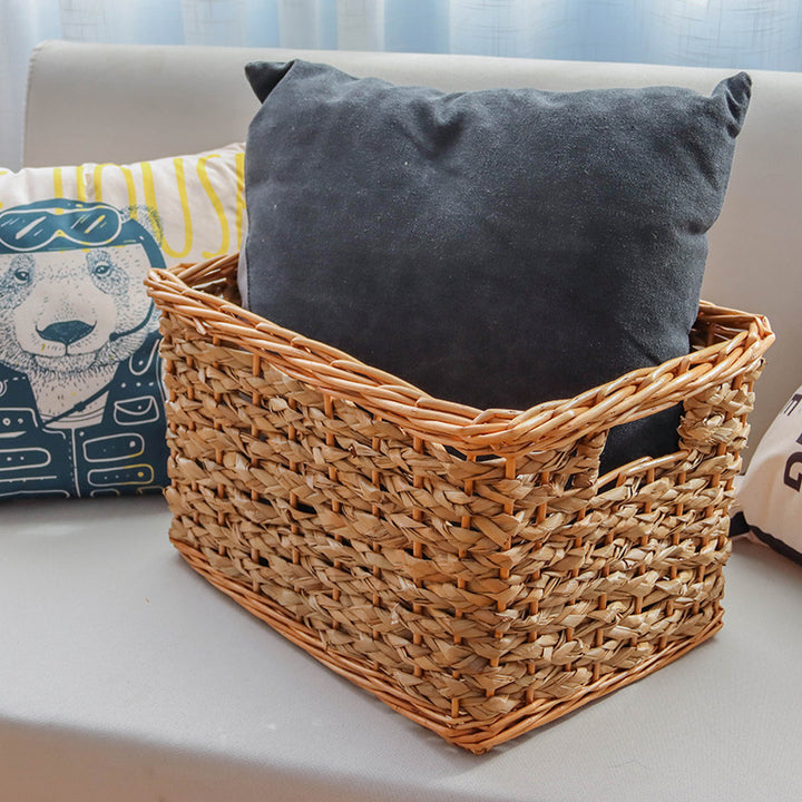 High-quality storage basket made of natural materials