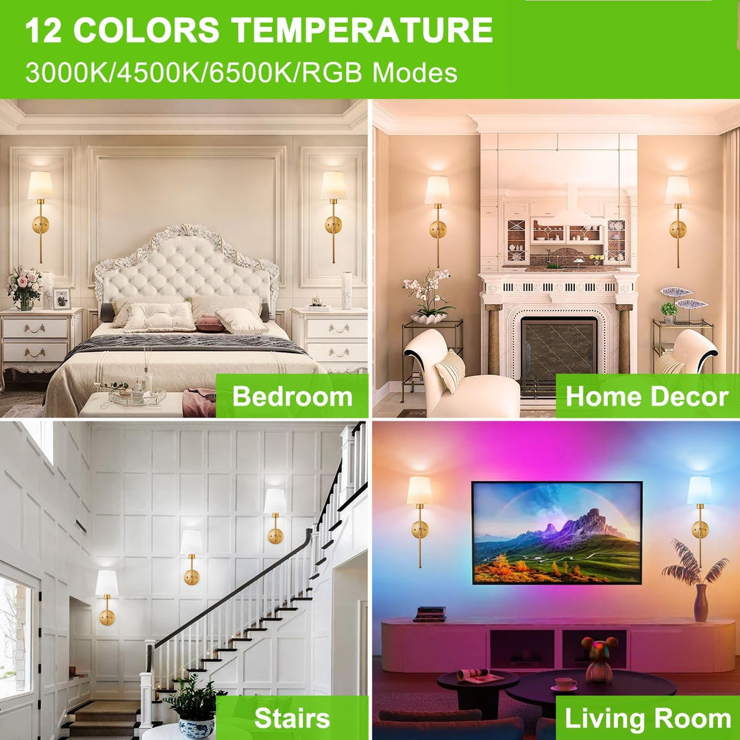 Modern Bluetooth Remote Control Wall Light