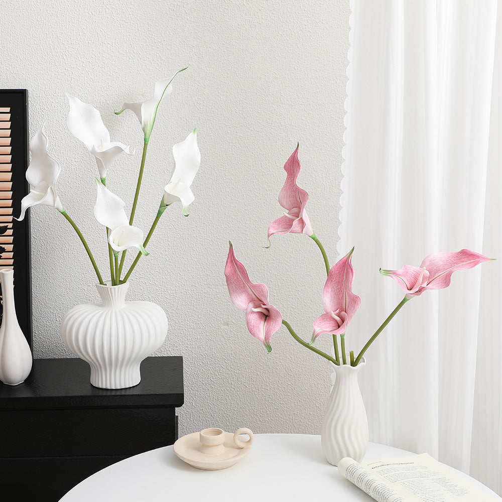 Artificial Calla Blossom Branch with Realistic Details