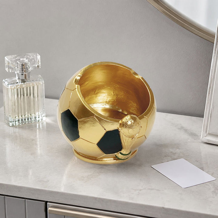 Decorative figure football with glossy surface