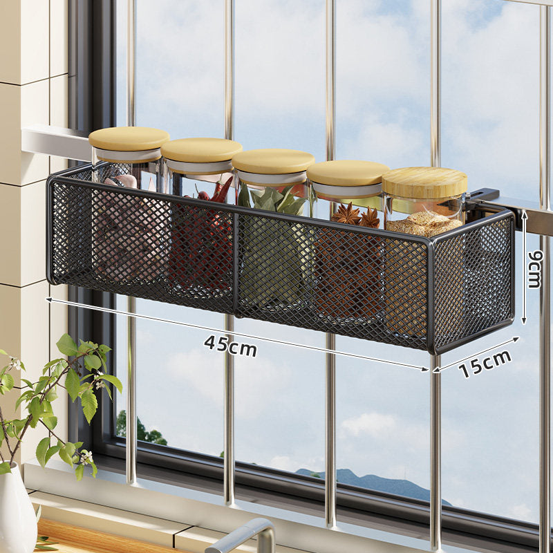 Over-Railing Mesh Kitchen Organizer Basket