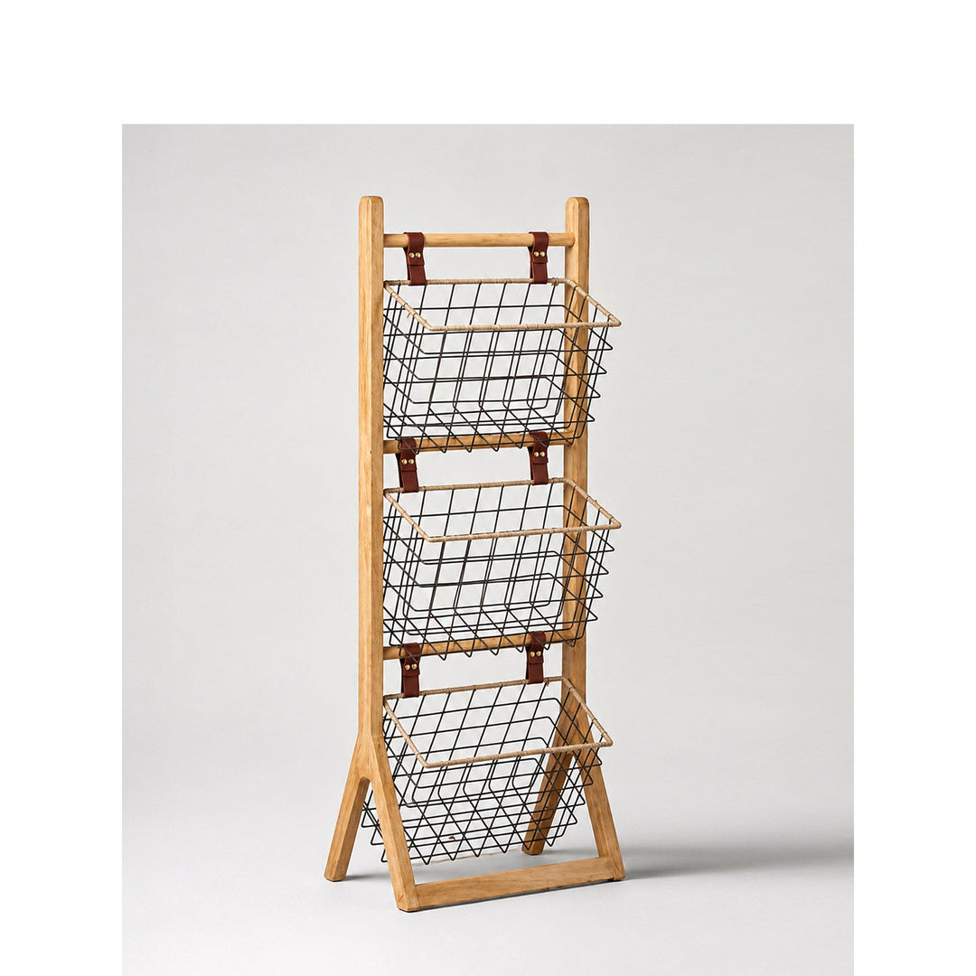 Multifunctional Wire Basket Stand