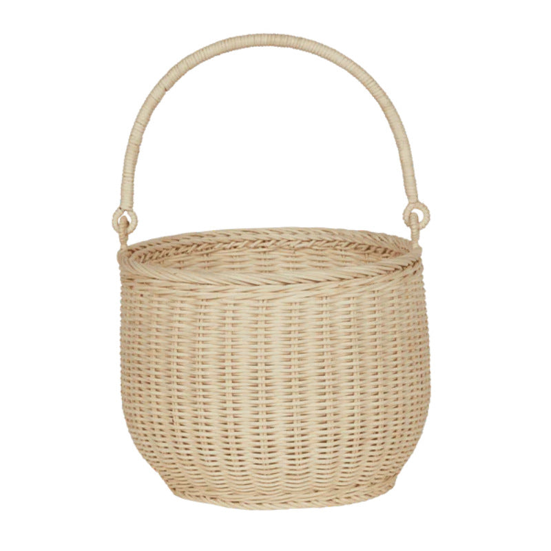 Multifunctional braided storage basket