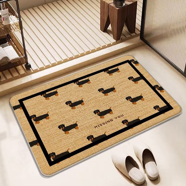 Butterfly-Inspired Decorative Bath Mat