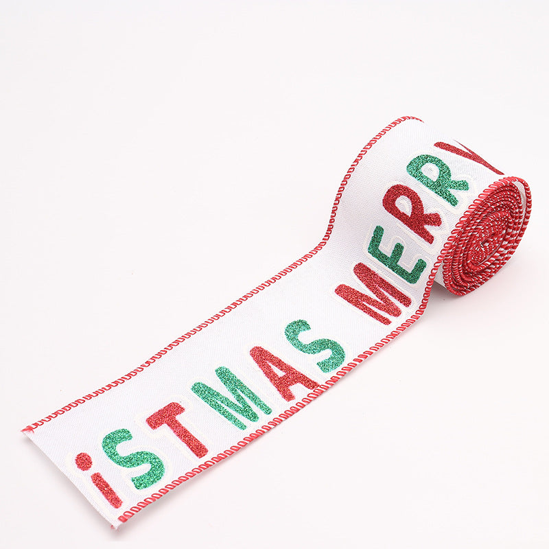 Decorative Christmas motif gift ribbons