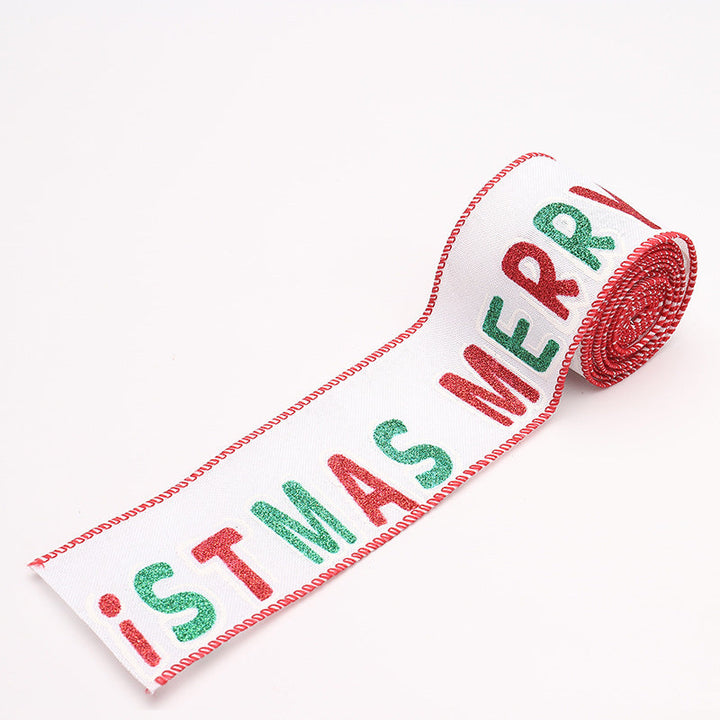 Decorative Christmas motif gift ribbons