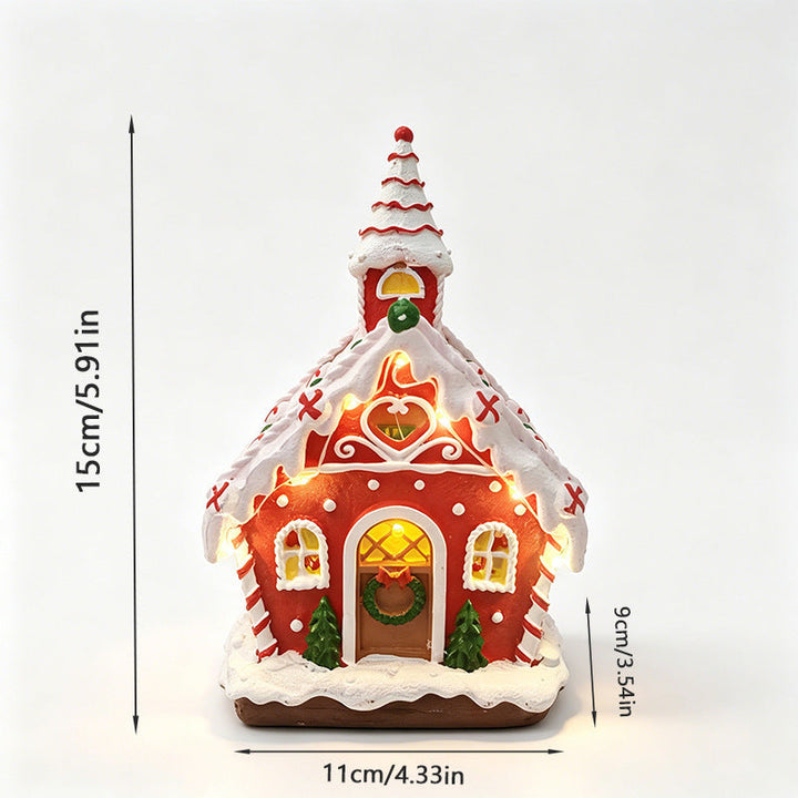 Glowing Christmas Village House