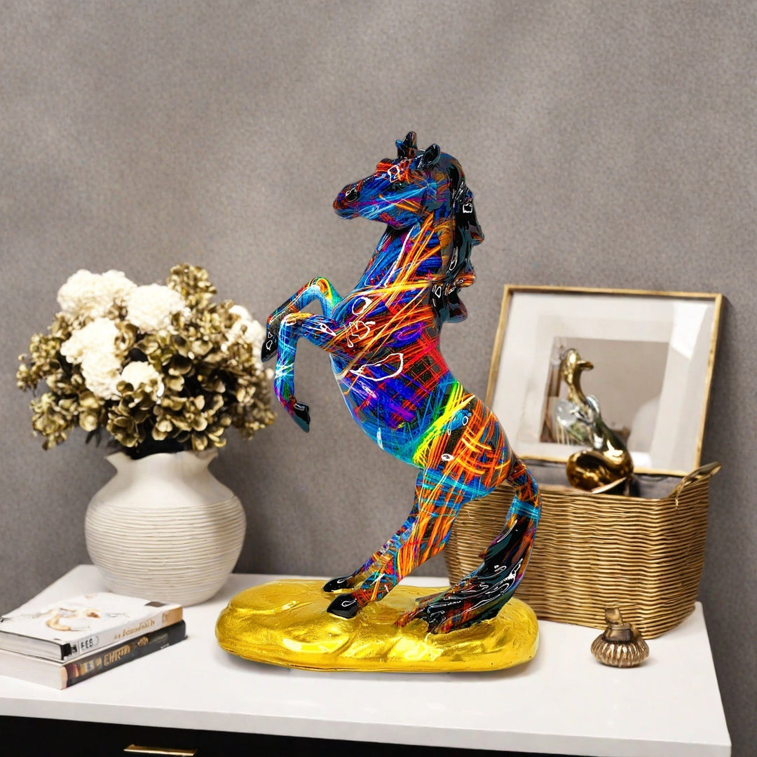 Artistic horse figure in modern design