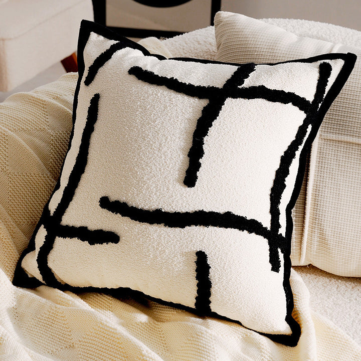 Abstract Textured Throw Pillow