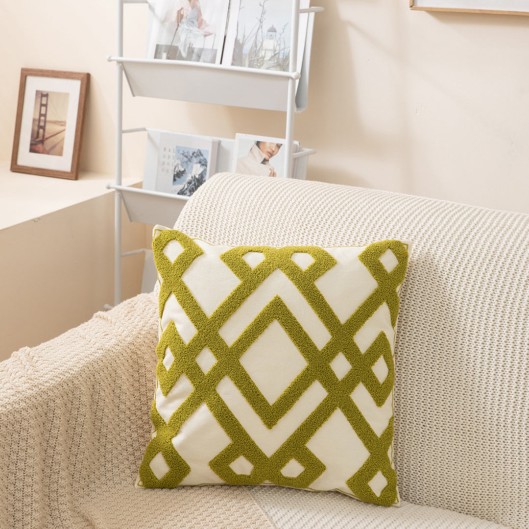 Geometric Patterned Throw Pillow
