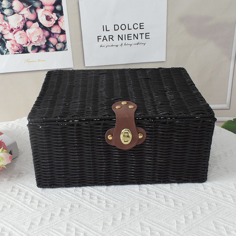 Elegant Woven Storage Chest