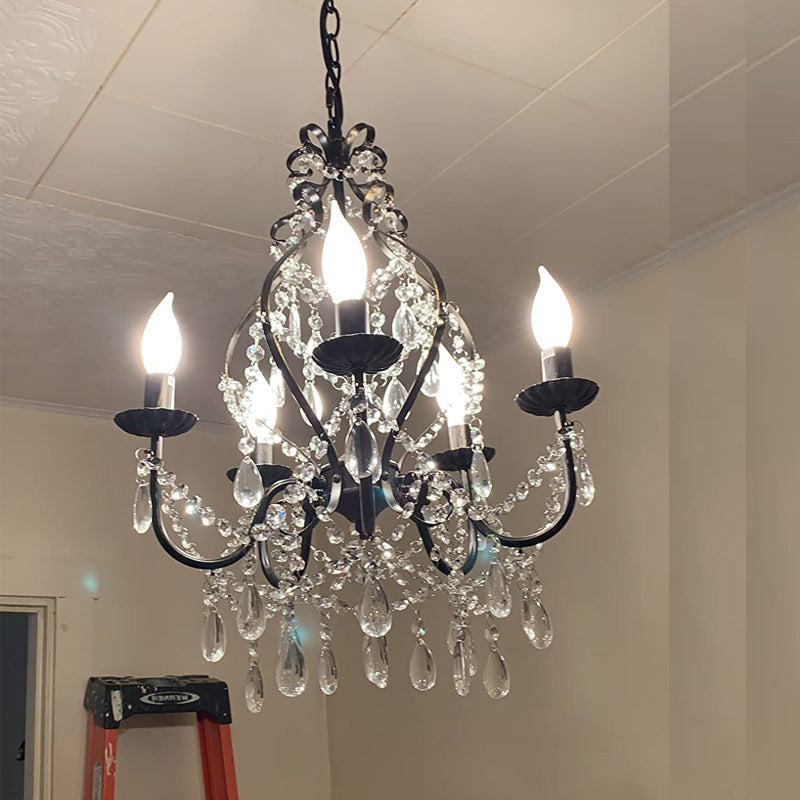 Decorative crystal pendant light