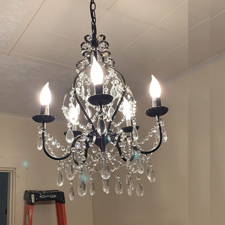 Decorative crystal pendant light