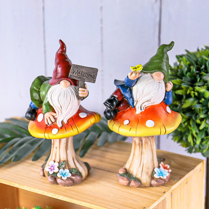 Whimsical Gnome Garden Statue