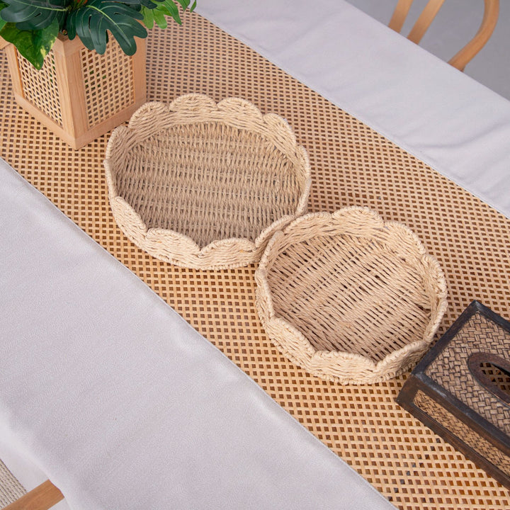 Decorative Woven Serving Trays